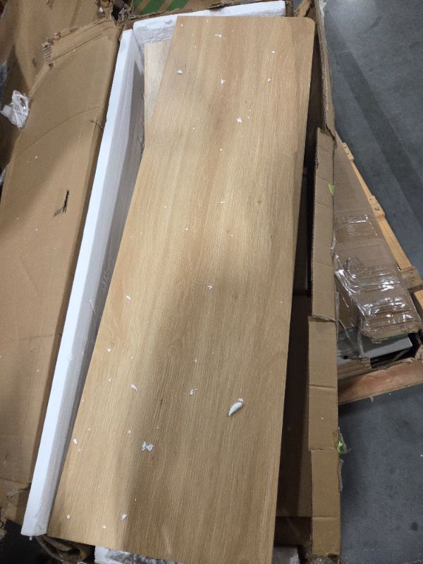 Photo 1 of ***NOT SAME TO STOCK IMAGE, UNKNOWN WOODEN TABLE SOLD FOR PARTS*** 4/28/2026 ***FINAL SALE/NO RETURN, SOLD AS PARTS ONLY*** 60" Rubber Wood Workbench, Heavy Duty Work Bench with Drawer & Shelf, Work Bench Table for Garage, Workshop, Home Storage, Woodwork