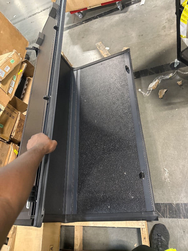 Photo 1 of ***FINAL SALE NO RETURN *** Rough Country Hard Low Profile Tri-Fold Tonneau Cover for Ram 1500 (2019-2026) & 1500 TRX (2021-2024) – Flush Mount Aluminum Bed Cover, Fits 5'7" Bed