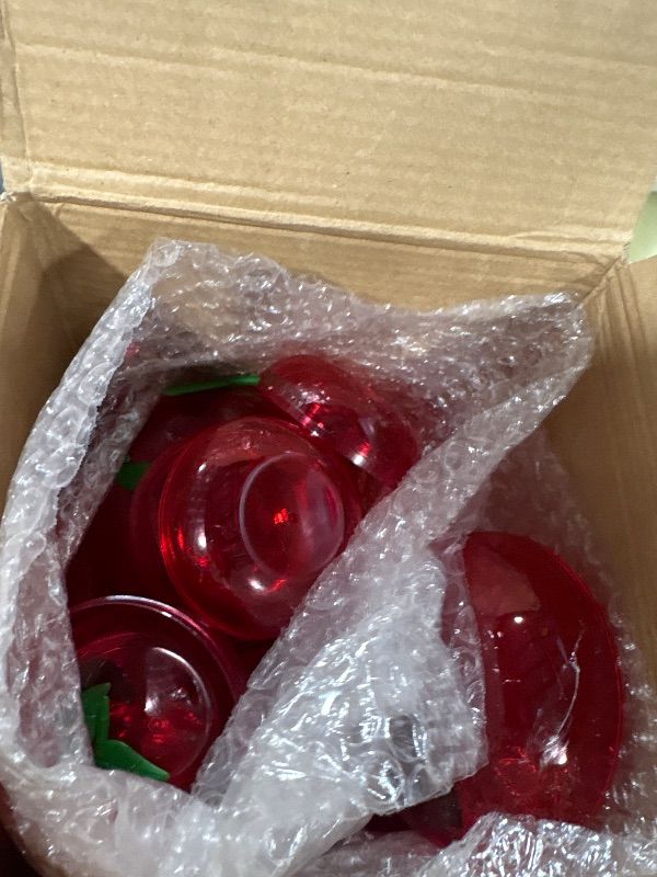 Photo 1 of **MISSING PARTS**
Tioncy 24 Pcs Plastic Red Apple Candy Container Boxes, 2.4/3.54 Inch 2 Size Teacher Appreciation Gift Treat Boxes, Apple Candy Jar Decoracion Party Favors for Birthday, Graduation, Back to School