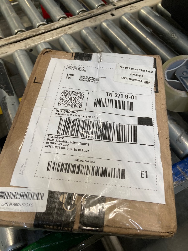 Photo 1 of ***UNCLEAN***FUELIO Gas Can Pump - AA Battery Powered Fuel Transfer Pump with Auto Shut Off Nozzle, Fix Clip, Extra Long Hose, 3 Adapters, Gas Pump Ideal For Gasoline, Diesel, Kerosene Transfer