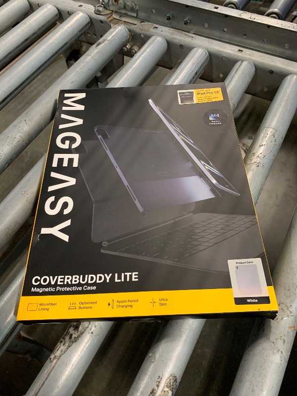 Photo 1 of *USED*
MAGEASY CoverBuddy Lite for M4 & M5 iPad Pro 13" (2024-2025) - iPad Pro Case Compatible with Magic Keyboard for iPad Pro (M4 & M5) - White (1.2)