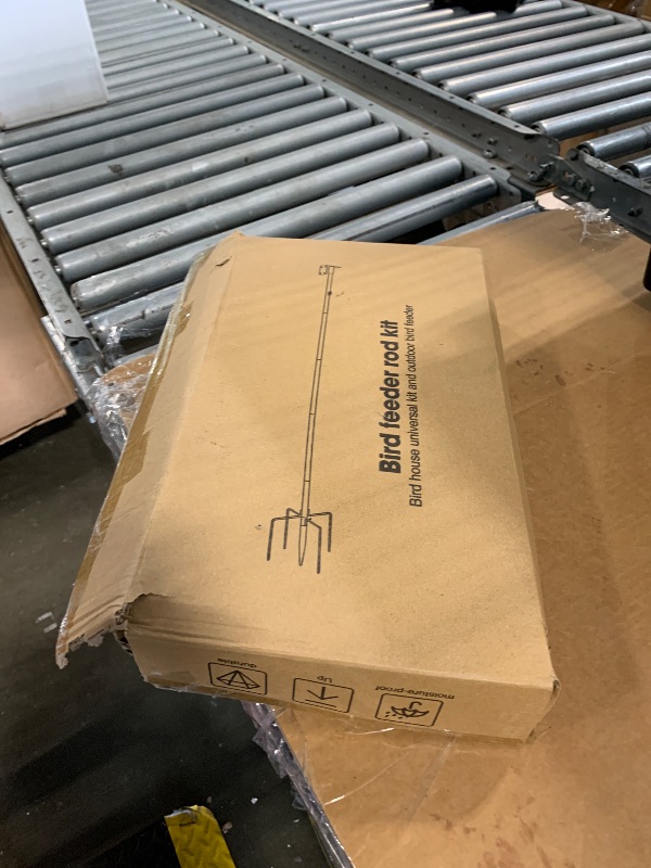 Photo 1 of ***Missing Hardware***4 Pack 9.3Ft String Light Poles, Outside Metal Poles with Fork, Lighting Hanging Post Accessories for Patio Decor Garden Backyard Yard Front Porch Outside Decorations