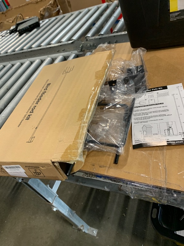 Photo 1 of ***Missing Hardware***4 Pack 9.3Ft String Light Poles, Outside Metal Poles with Fork, Lighting Hanging Post Accessories for Patio Decor Garden Backyard Yard Front Porch Outside Decorations