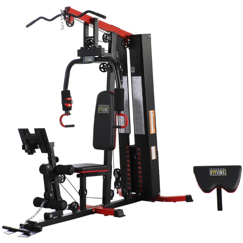 Photo 1 of ***ONLY WEIGHTS IN BOX, SELLING FOR PARTS, FINAL SALE*** Fitvids Multifunctional Home Gym Equipment with 160 lbs Weight Stack - Full Body Workout Weight Machine Black***ONLY WEIGHTS IN BOX, SELLING FOR PARTS, FINAL SALE***