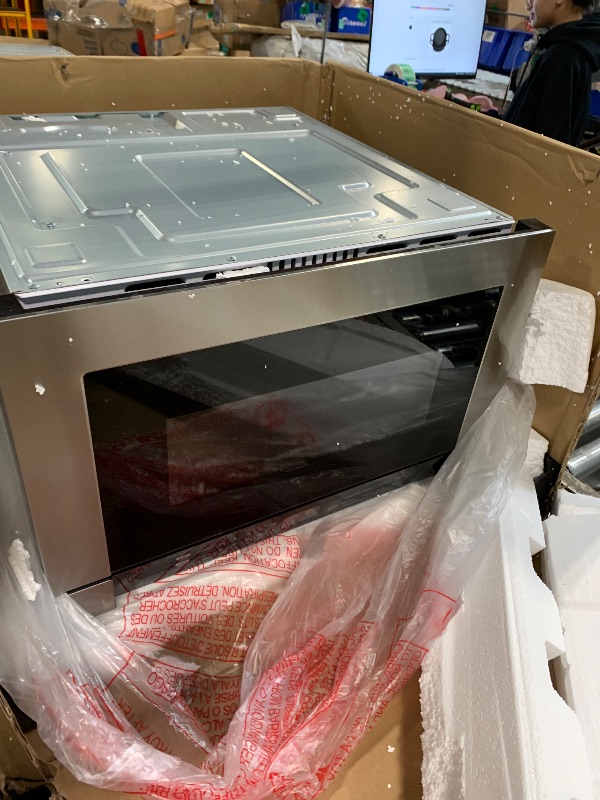 Photo 1 of *USED*
24 Inch Built-in Microwave Drawer, ThermoMate 1.2 Cu. Ft. Microwave Drawer with Automatic Presets, 1000 Watts with 11 Power Levels, Touch Controls, Sensor Cooking, Defrosting Rack, Stainless Steel