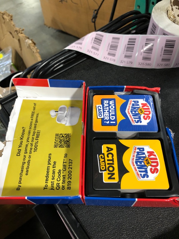 Photo 1 of ** FACTORY SEALED/ DAMAGED BOX** 
Kids VS Parents – A Hilarious Family Game with Conversation Starters & Fun Challenges – Card Game for Kids, Teens & Adults | Perfect for Game Night, Travel, or Gifts