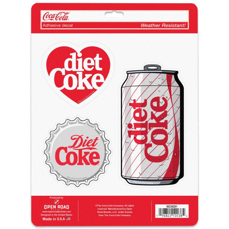 Photo 1 of ** SOLD AS IS NO RETURN/REFUNDS**SEE COMMENTS!
Coca-Cola Diet Coke Adhesive Vinyl Decals - Fun Set of 3 Diet Coke Stickers for Laptop, Car or Water Bottle