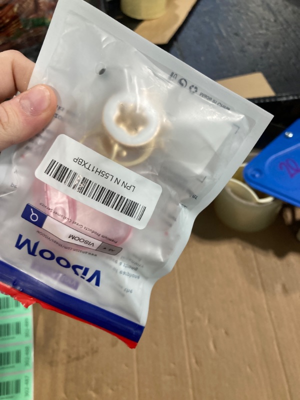 Photo 1 of (with Safety Lock) Clear Case Compatible with Cute Apple Airpods 4 Cases 2024 Women, VISOOM Soft TPU Transparency Air pods 4 Gen Cases iPods 4 Earbuds Case Girl Bling Keychain for Airpod iPod 4th Gen