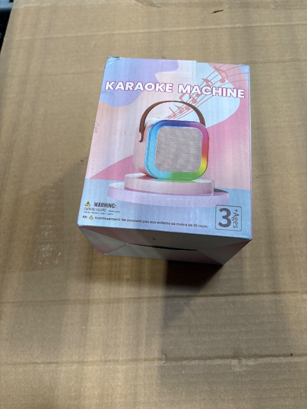 Photo 1 of ?2025 Newest? Mini Karaoke Machine for Kids Girls & Boys - Portable Bluetooth Speaker with 2 Wireless Microphones - Kids Birthday Gifts for Ages 4-10 - Kids' Instrument Accessories - Purple