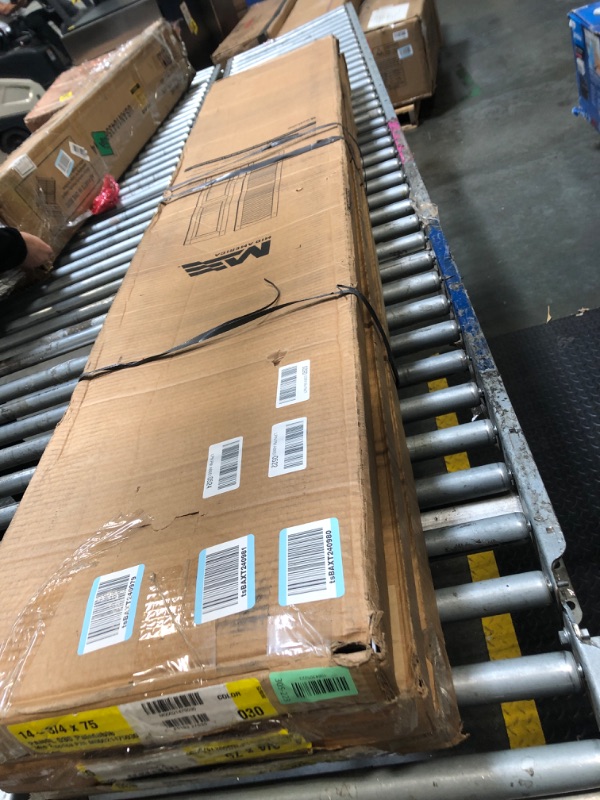 Photo 1 of *** BUNDLE OF 3 ******* Ekena Millwork Lifetime Vinyl LP2S14X07500PG Standard Two Equal Panel Vinyls, Raised Panel Vinyl Shutters, w/Installation Shutter-Lok's & Matching Screws (Per Pair), 14 3/4"W x 75"H, Paintable