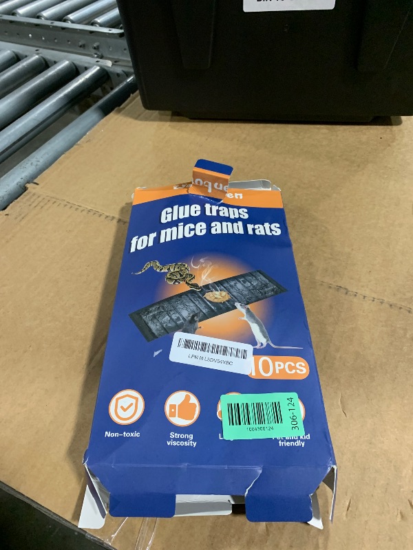 Photo 1 of 10 Pack Sticky Mouse Trap, Super Large 47.2 * 11'' Glue Traps for Mice, Peanut Taste Pheromone Rats Traps Indoor for Home, Rodent Snakes Spiders Roaches