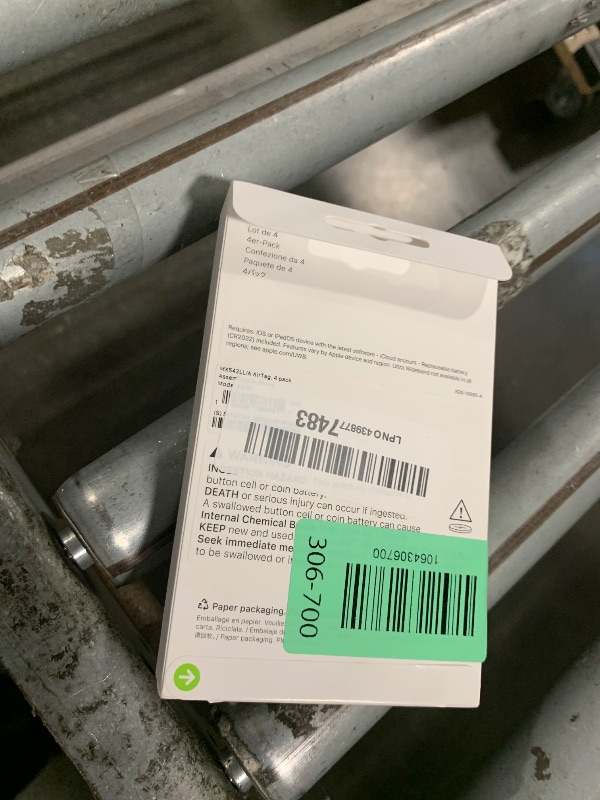 Photo 1 of **FACTORY SEALED** Apple AirTag (1st Generation) 4 Pack Keep Track of and find Your Keys, Wallet, Luggage, Backpack, and More. Simple one-tap Set up with iPhone or iPad, Bluetooth