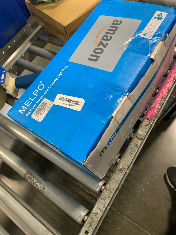 Photo 1 of ****REALLY USED****MELPO Smart Recessed Lighting 4 Inch Work with Alexa & Siri?12W 1100LM Recessed Ceiling Light 2700K-5700K?16 Million Colors?Music Sync, DIY Scenes, DIY Flash, LED Downlight with Junction Box?12 Pack