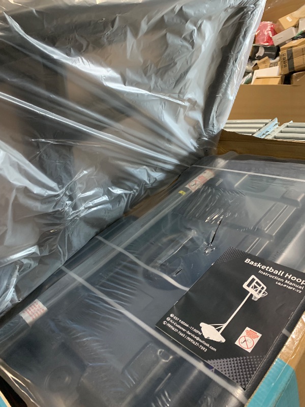 Photo 1 of **SIMILAR ITEM** **UNKNOWN MEASURES** Basketball Hoop Outdoor 10ft Adjustable, Portable Basketball Hoop Goal System for Kids Youth and Adults in Backyard/Driveway/Indoor, 44 Inch Shatterproof Backboard and Larger Base