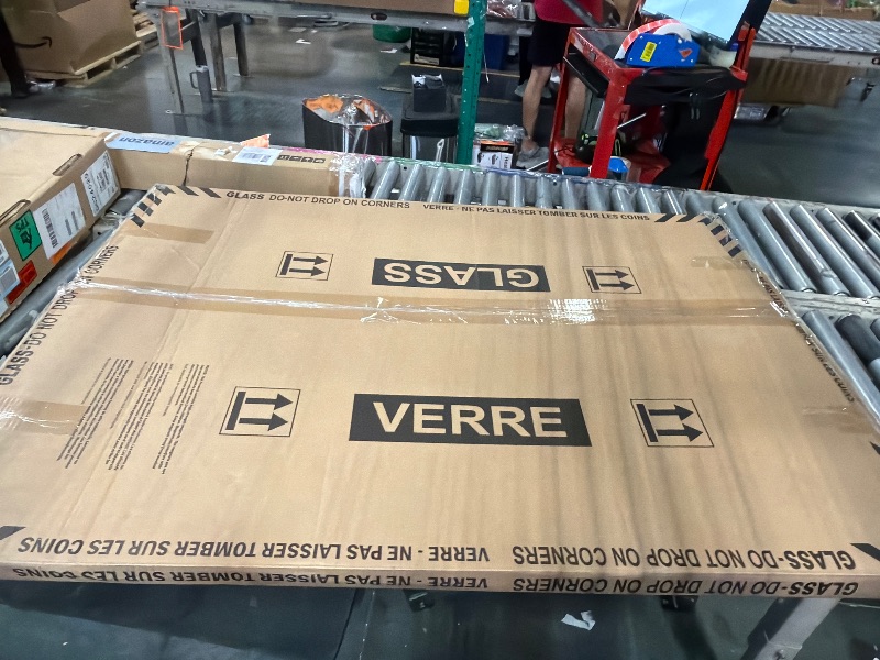 Photo 1 of ****MINOR DAMAGE****Quartet® Infinity™ Magnetic White Glass Frameless Dry-Erase Board, 48" x 36"