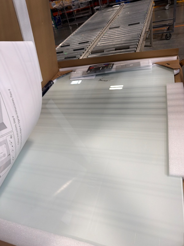 Photo 1 of ****MINOR DAMAGE****Quartet® Infinity™ Magnetic White Glass Frameless Dry-Erase Board, 48" x 36"