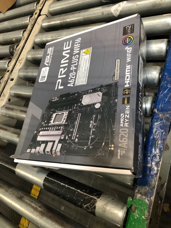 Photo 1 of *USED*
ASUS Prime A620-PLUS WIFI6 AMD A620 AM5 ATX Motherboard, DDR5, PCIe 4.0, Dual M.2 Slots, WiFi 6, DisplayPort/HDMI™, Rear & Front USB 5Gbps Type-C, SATA 6 Gbps, Two-Way AI Noise Cancelation, Aura Sync