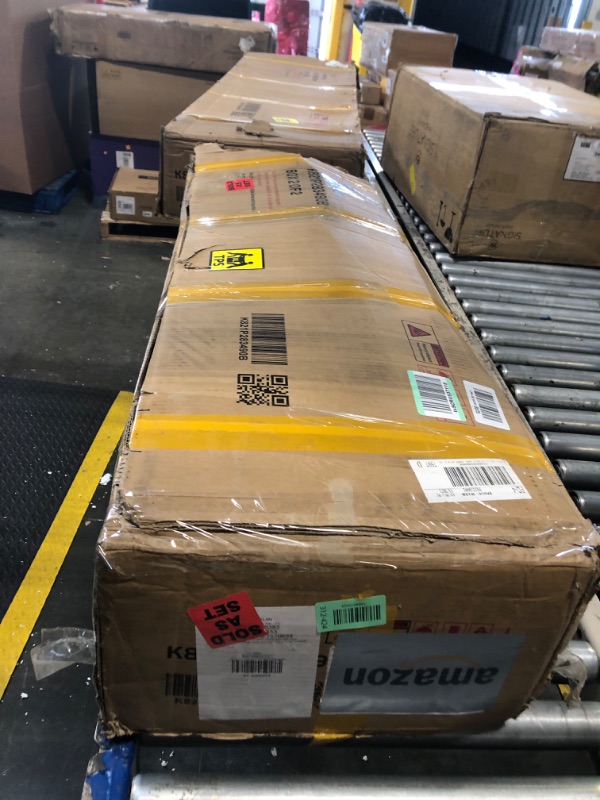 Photo 1 of ****SET OF 2 BOXES*****Lyromix Upgraded 14FT Trampoline with Lights, Large Outdoor Trampoline with Sprinkler,Basketball Hoop and Net, Capacity for 5-8 Kids and Adults, Black