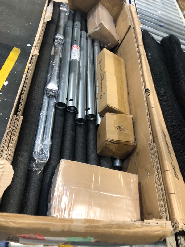 Photo 1 of ****SET OF 2 BOXES*****Lyromix Upgraded 14FT Trampoline with Lights, Large Outdoor Trampoline with Sprinkler,Basketball Hoop and Net, Capacity for 5-8 Kids and Adults, Black