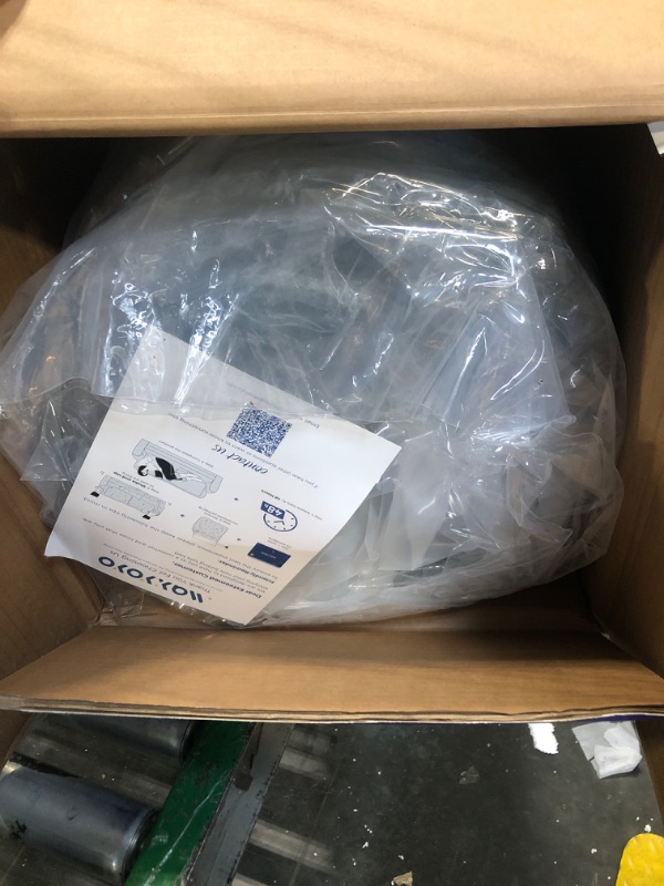 Photo 1 of ****FACTORY SEALED****MAXYOYO 3-Seater Boneless Sofa Couch in a Box, Modern Faux Fur Sofa for Living Room, Soft High-Density Foam Couch with Pillows, Fluffy & Supportive Chair Lounge, No Assembly Required, Green