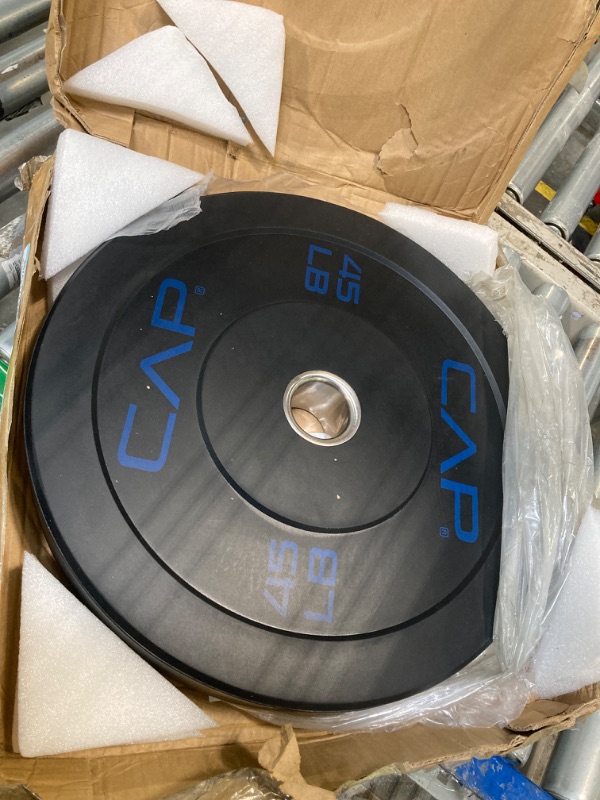 Photo 1 of ****SINGLE****CAP Barbell Rubber Olympic Bumper Plate (25 LBS SINGLE)