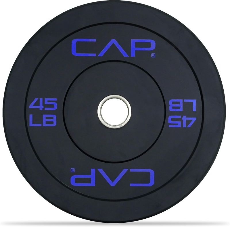 Photo 1 of ****SINGLE****CAP Barbell Rubber Olympic Bumper Plate (25 LBS SINGLE)