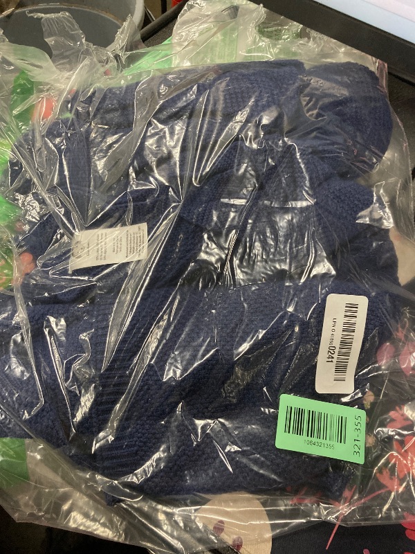 Photo 1 of **MISSING PANTS**Gerber Baby 3-Piece Knit Clothing Gift Set, Navy, 3-6 Months  CONTAINS BLANKET AND HOODED TOP
