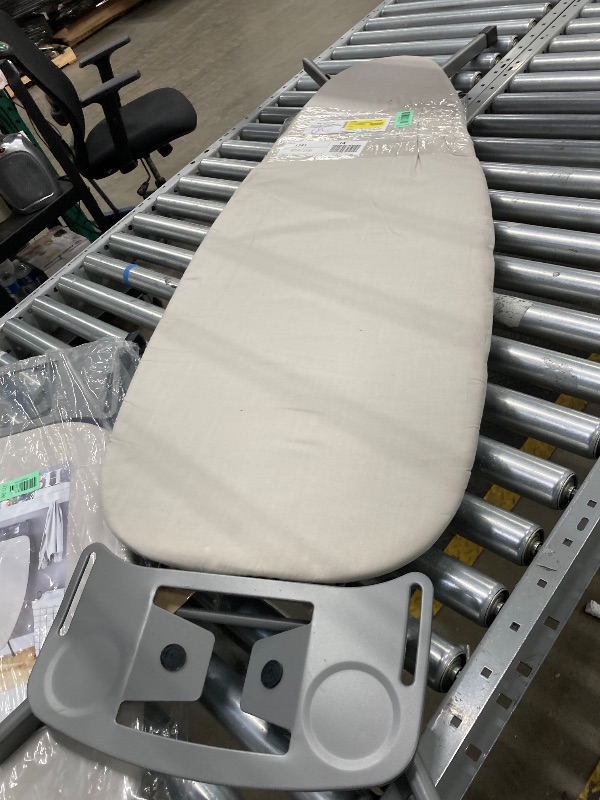 Photo 1 of ***a little dirty***Yaheetech Foldable Ironing Board, Heavy Duty Iron Board with 9 Adjustable Heights, 4 Layer Cover and Safety Iron Rest, 52X14 Compact and Space Save Iron Board for Home Laundry Room Use, Beige