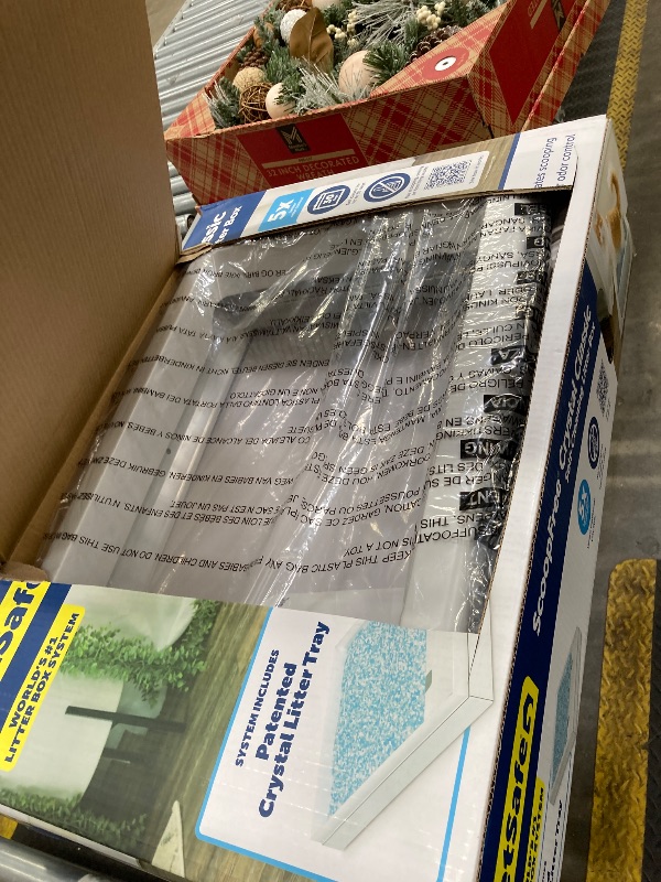 Photo 1 of **SOME CRYSTALS SPILLED/NEW**PetSafe ScoopFree Crystal Classic Self-Cleaning Cat Litter Box, Unbeatable Odor Control, Gray