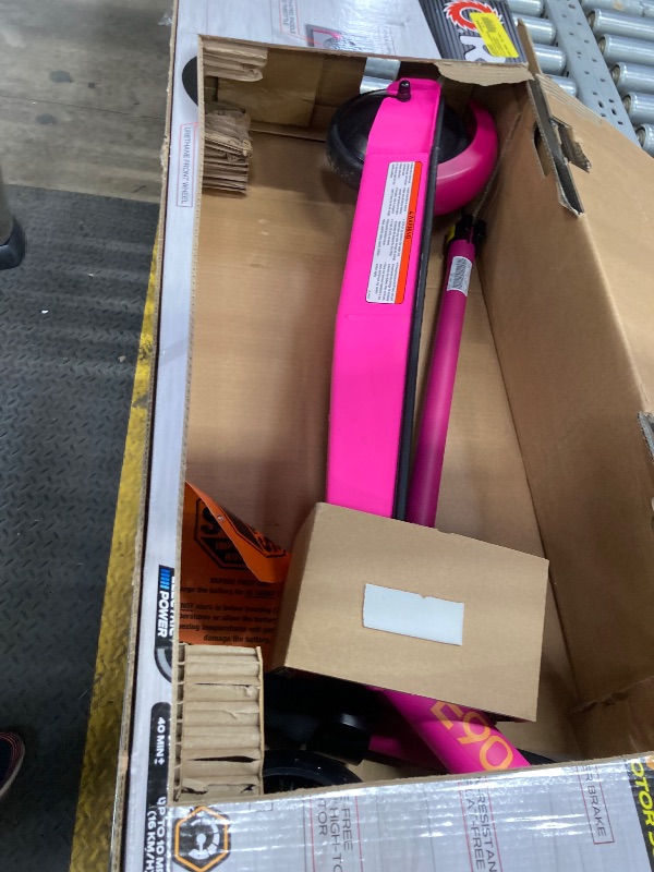Photo 1 of **MISSING CHARGER WIRE***Razor Black Label E90 Electric Scooter - Pink for Child Ages 8+ and up to 120 Lbs up to 10 Mph