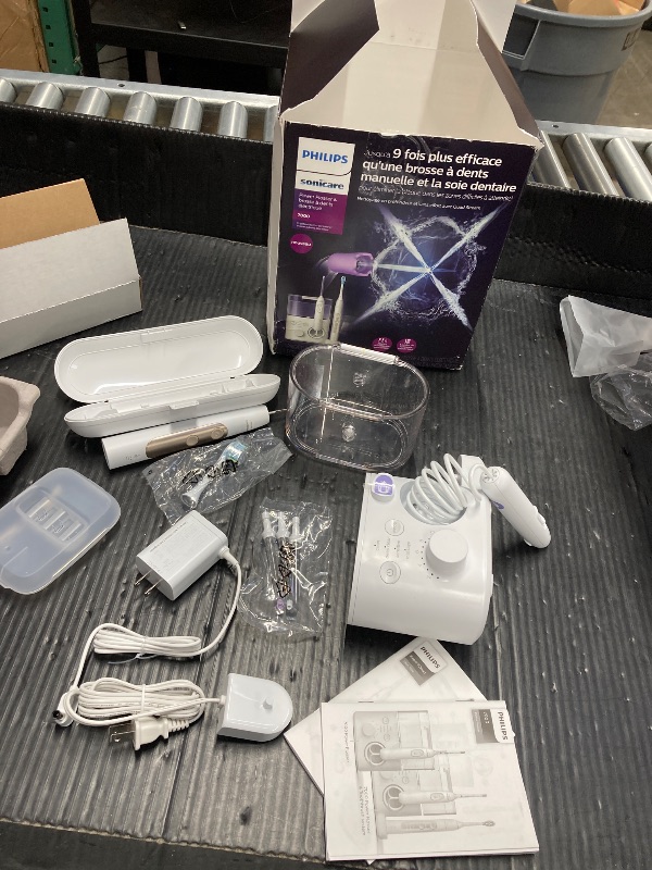 Photo 1 of ***PICTURE SHOWS EVERYTHING INCLUDED***Philips Sonicare Power Flosser & Toothbrush System 7000, HX3921/40***PICTURE SHOWS EVERYTHING INCLUDED***
