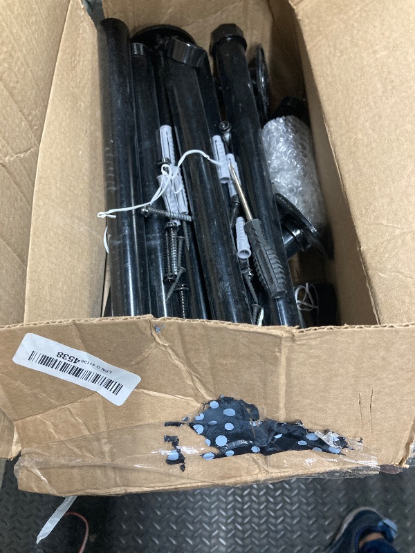 Photo 1 of **dirty, damage**2 Pack Hand Rails for Outdoor Steps,Metal Deck Railing Kit Fits 1 to 3 Steps,Railings for Outdoor Steps for Concrete,Brick,Porch Railing