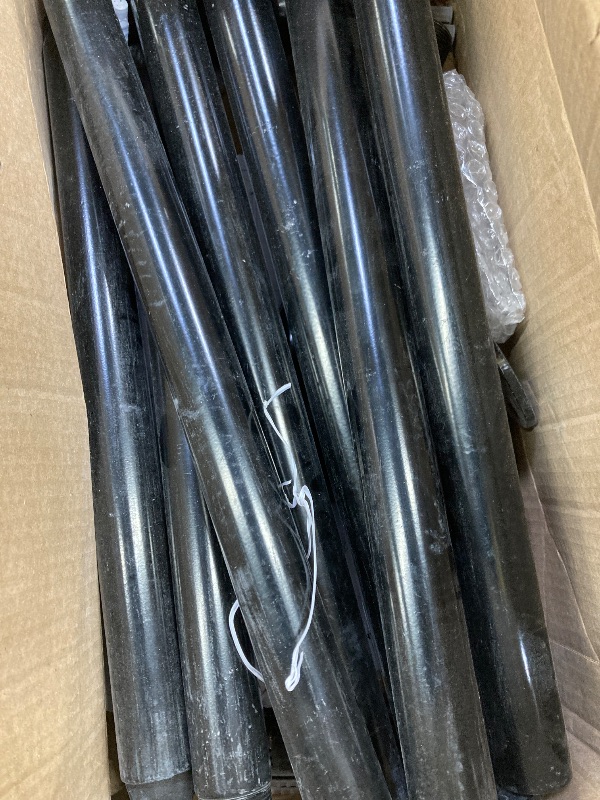 Photo 1 of **dirty, damage**2 Pack Hand Rails for Outdoor Steps,Metal Deck Railing Kit Fits 1 to 3 Steps,Railings for Outdoor Steps for Concrete,Brick,Porch Railing