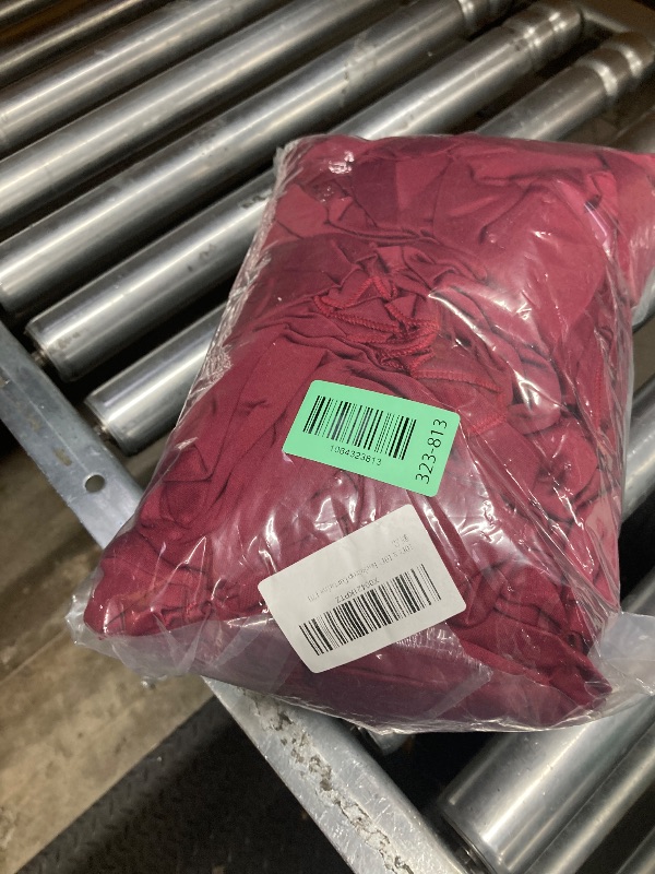 Photo 1 of 10 x 10 Feet Burgundy Backdrop Curtain for Partie, Background Curtains for Photoshoot, Birthday, Wedding, Halloween, Thanksgiving, Christmas Day, New Year Party Decorations 5Ft x 10Ft, 2 Panels