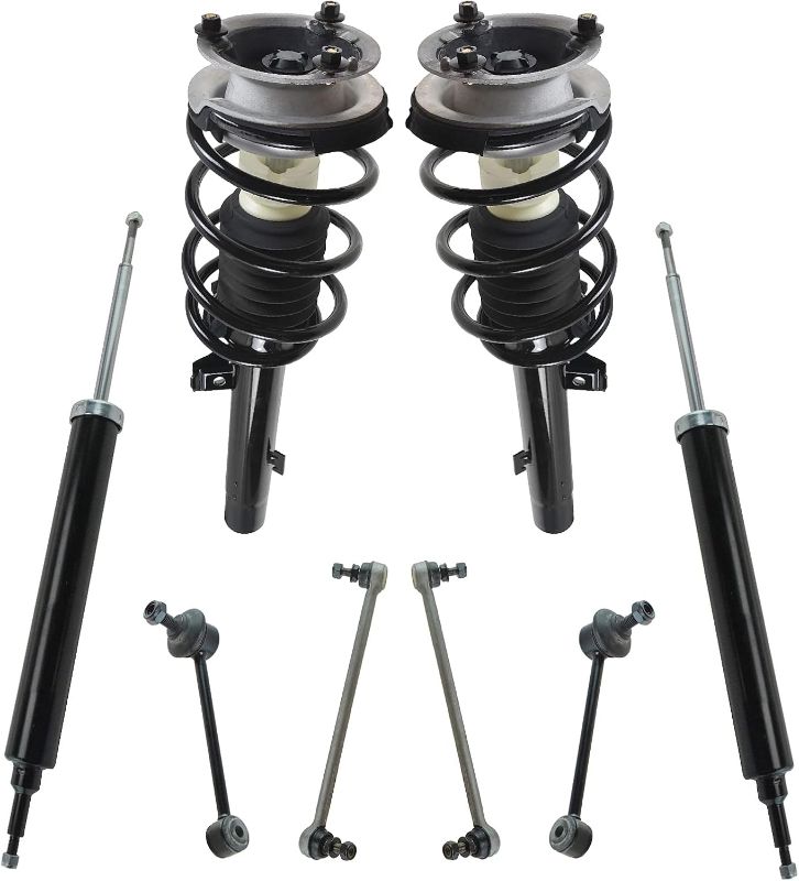 Photo 1 of 
TRQ Front and Rear Suspension Kit Complete Strut & Coil Spring Assembly Shock Absorber Sway Bar Stabilizer Link Compatible with 06-13 BMW