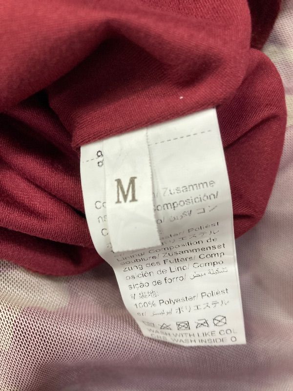 Photo 1 of ***DAMAGE ON INNER LINING***Verdusa Women's Floral Mesh Maxi Dresses Elegant Formal Long Sleeve Spring Wedding Guest Dress Cocktail Wine Red Medium***DAMAGE ON INNER LINING***