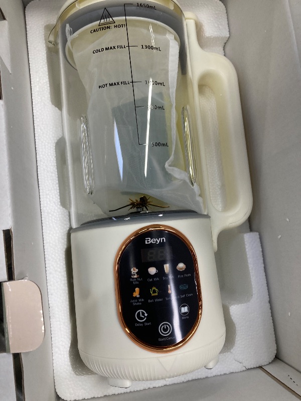 Photo 1 of ***(MISSING POWER CORD)*** Beyn 10-in-1 Automatic Nut Milk Maker Machine, 60oz Large Capacity with ?? ???????? Blades & Self-Cleaning. for Homemade Almond, Soy, Oat Milk, Milkshake - Delay Start & Keep Warm Functions