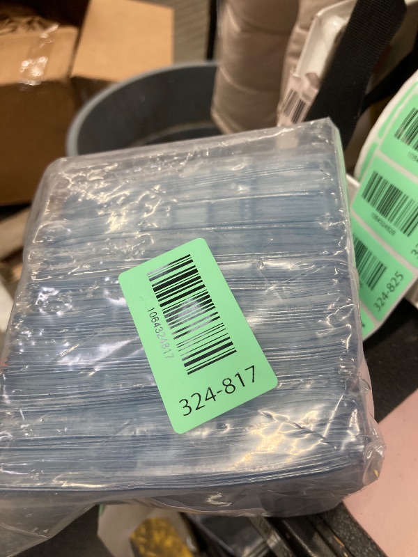 Photo 1 of 100PCS Thick Horizontal ID Cards Holder 4.52x4.13 Inchs Vaccination Card Holder Protector Clear PVC Sleeve Business Card Badge Holder with Waterproof Type Resealable Zip