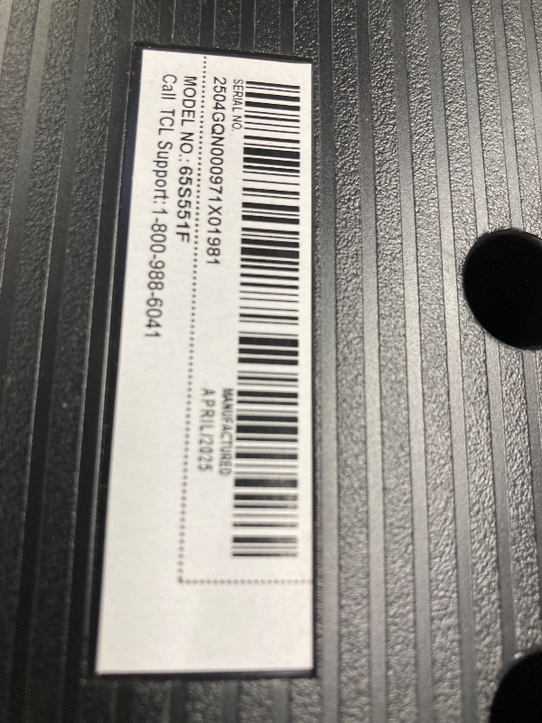 Photo 1 of **NOT IN ORIGINAL PACKAGE/NO REMOTE***TCL 65-Inch Class S5 UHD 4K LED Smart TV with Fire TV (65S551F, 2024), Dolby Vision, HDR PRO+, Atmos, Alexa Built-in, Apple AirPlay 2, Streaming Television