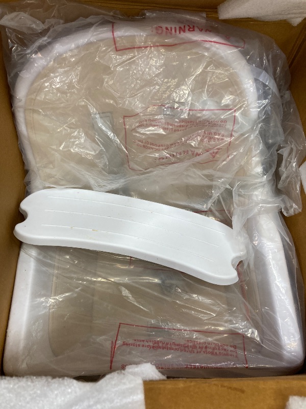 Photo 1 of **ONLY THE CHAIR, NOT THE BASE.**BABY JOY Convertible Baby High Chair, 3 in 1 Wooden Highchair/Booster/Chair with Removable Tray, Adjustable Legs, 5-Point Harness, PU Cushion and Footrest for Baby, Infants, Toddlers (Beige)