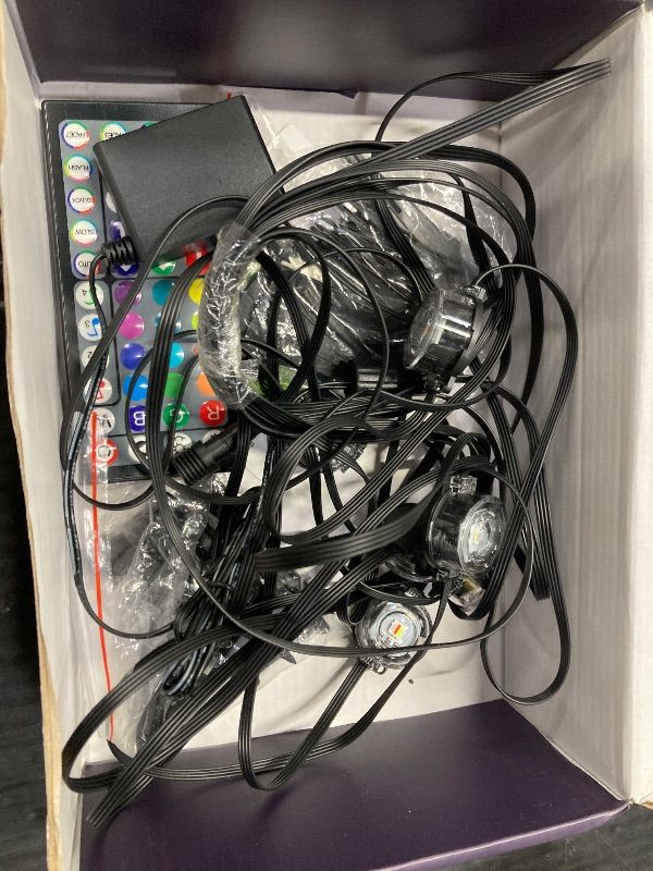 Photo 1 of 100Ft RGB Ground Lights Outdoor LED Pathway Lights, Multi Color Changing Christmas Decor Waterproof Walkway Lighting for Outside Garden Back Yard Lawn Driveway Patio Landscape Lighting, Smart Control