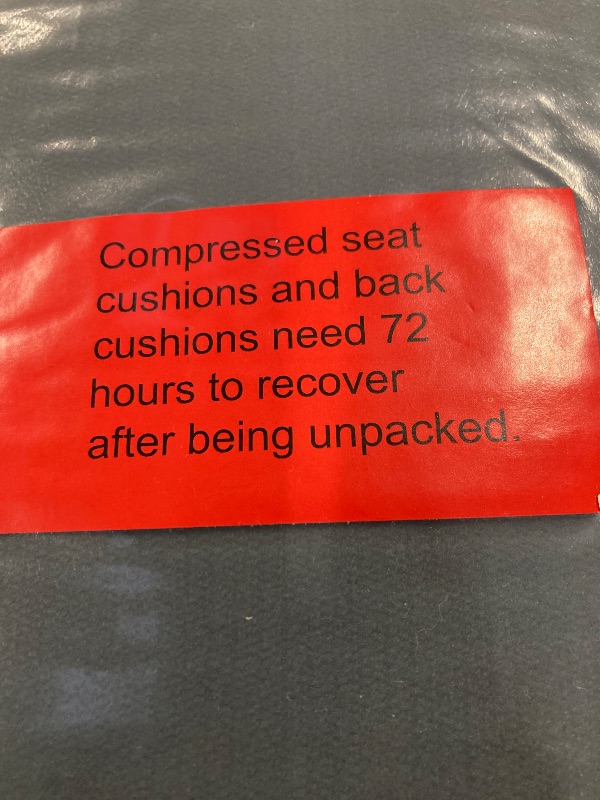 Photo 1 of ***3 REPLACEMENT SOFA CUSHIONS ONLY***  Walsunny  fits 76.4" Convertible Sectional Sleeper Sofa Couches Small Living Rooms Apartment, Black