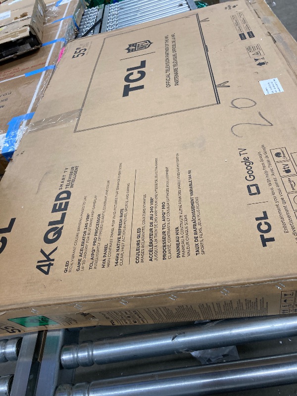 Photo 1 of ***BROKEN*NON RETURNABLE*NON REFUNADABLE*NO EXCEPTIONS***TCL 55 Inch Class T7 Series | 4K QLED HDR | 55T7, 2025 Model | 120HZ Refresh Rate High Brightness Smart Google TV Dolby Atmos Audio | Voice Remote Alexa Gaming Streaming Television***BROKEN*NON RETU
