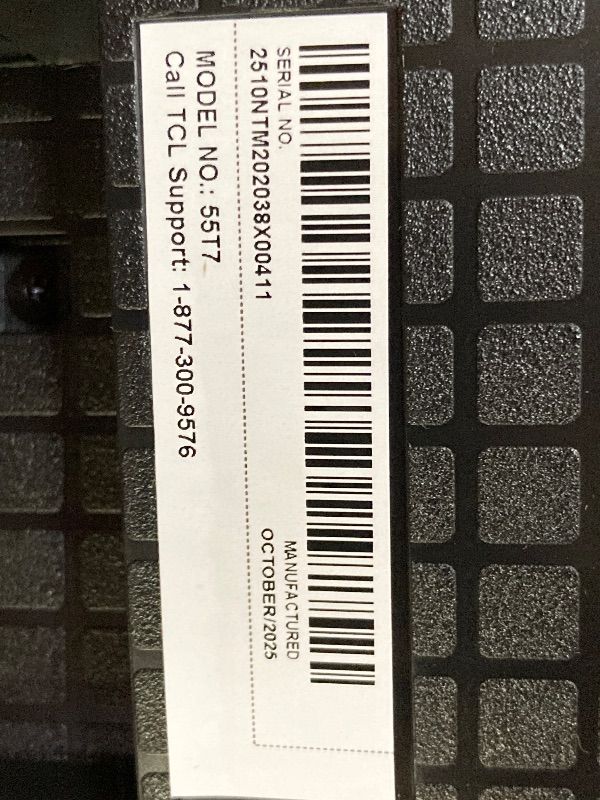 Photo 1 of ***BROKEN*NON RETURNABLE*NON REFUNADABLE*NO EXCEPTIONS***TCL 55 Inch Class T7 Series | 4K QLED HDR | 55T7, 2025 Model | 120HZ Refresh Rate High Brightness Smart Google TV Dolby Atmos Audio | Voice Remote Alexa Gaming Streaming Television***BROKEN*NON RETU