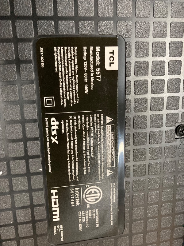 Photo 1 of ***BROKEN*NON RETURNABLE*NON REFUNADABLE*NO EXCEPTIONS***TCL 55 Inch Class T7 Series | 4K QLED HDR | 55T7, 2025 Model | 120HZ Refresh Rate High Brightness Smart Google TV Dolby Atmos Audio | Voice Remote Alexa Gaming Streaming Television***BROKEN*NON RETU