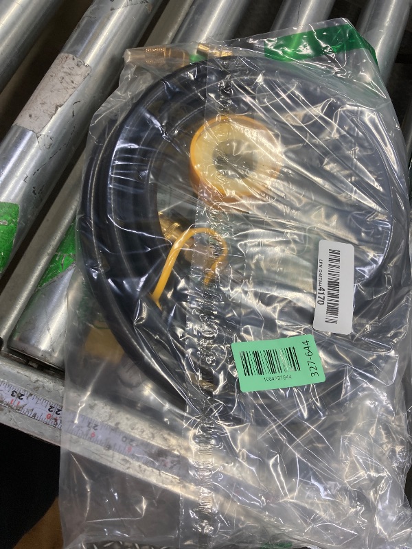 Photo 1 of 12 FT RV Quick Connect Propane Hose for RV to Grill, LP Quick Connect Propane Hose with Elbow Adapter for 17" and 22" Blackstone Griddles, 1/4" Shutoff Valve & 1/4" Male Full Flow Plug.