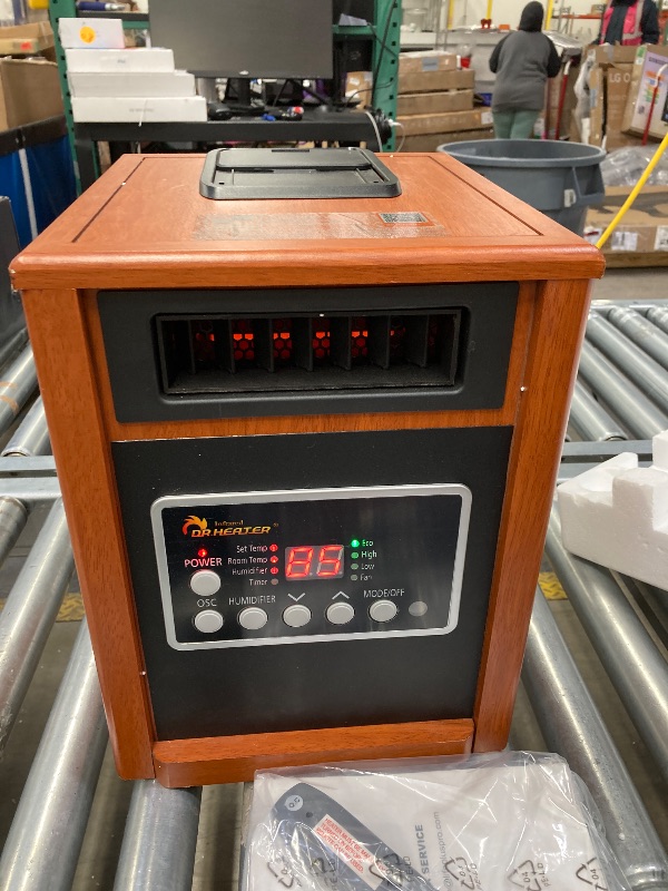 Photo 1 of **BOTTOM STAND BROKEN OFF ONE CORNER-SEE PIC**Dr Infrared Elite Series 1500-Watt Dual Heating System Infrared Portable Heater with Built-in Ultrasonic Humidifier/Oscillating Fan