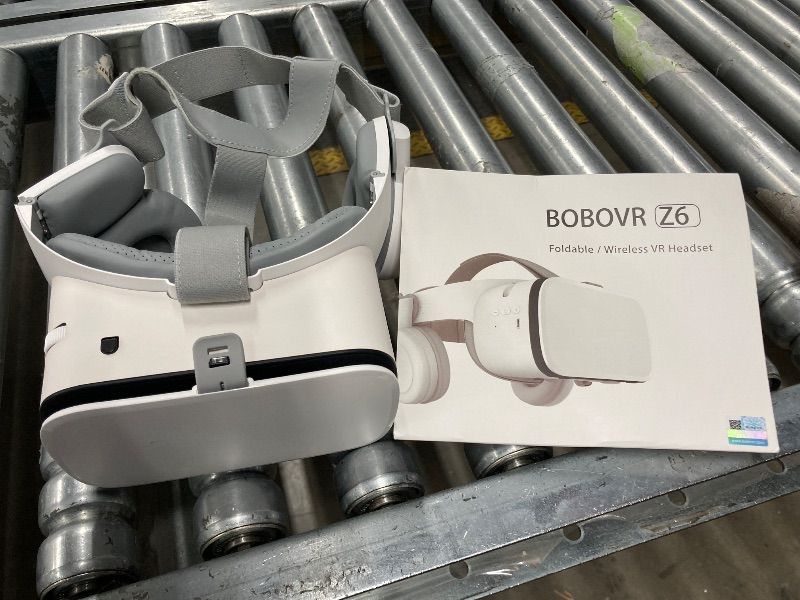 Photo 1 of **NOT IN ORIGINAL BOX***VR Headset for Phone, Virtual Reality Glasses with Bluetooth Headphones for Adults and Kids Play 3D VR Games Movies (White VR Only)