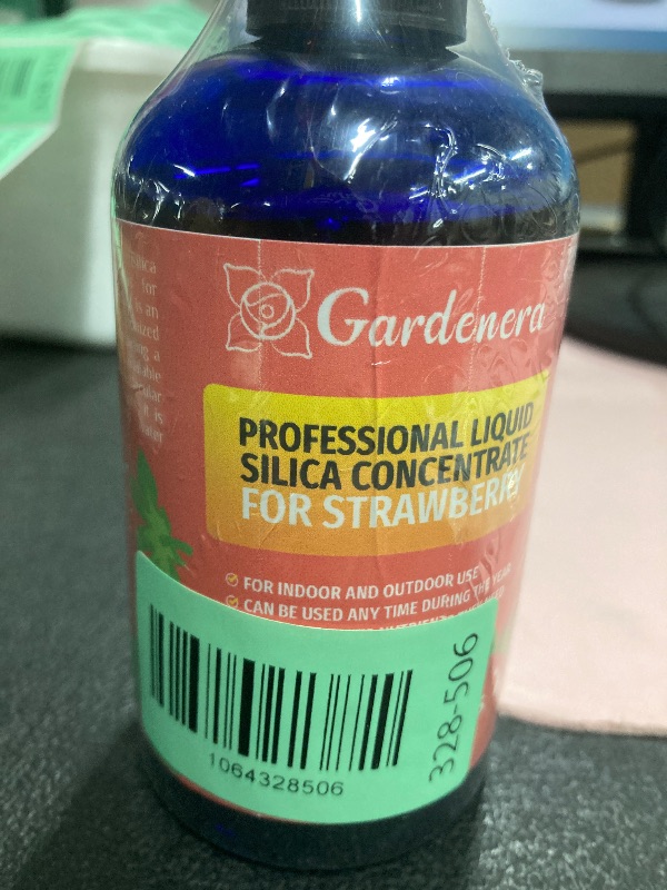 Photo 1 of ??????? Liquid Silica Plant Supplement - 8oz (250mL) - Strawberry Plants Liquid Silica Boost Fertilizer - Stronger Stems & Healthy Leaves for Indoor & Outdoor Strawberries (Makes 45 Gallons)