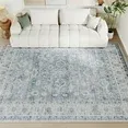 Photo 1 of 

SIXHOME Rugs for Living Room Washable 8x10 Area Rugs Oriental Carpet Traditional Bedroom Dining Room Throw Rug Non Slip Vintage Foldable Distressed Print Neutral Indoor Rug Blue
